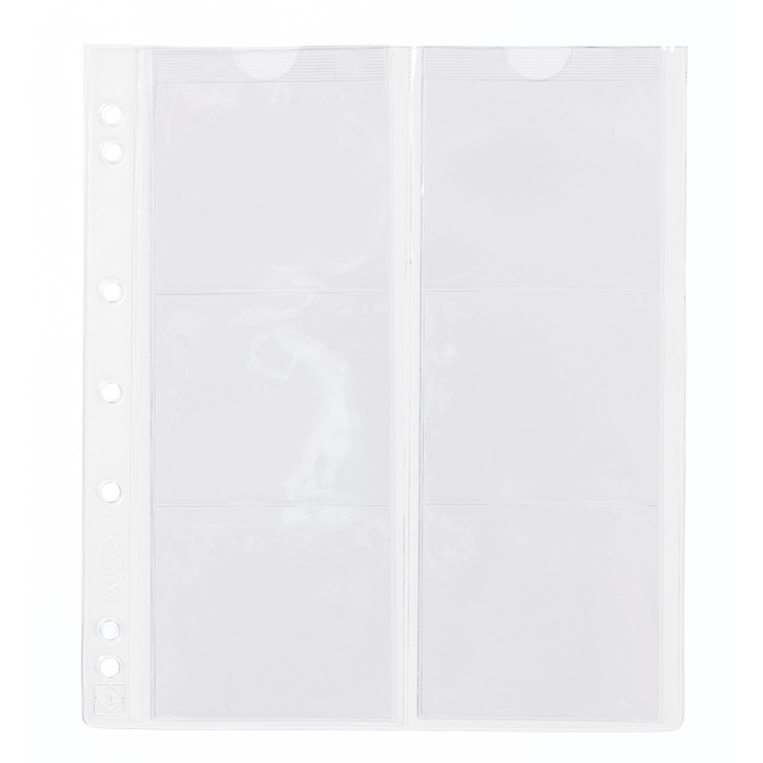 Numis Münzhüllen mit 6 Fächern für Münzen bis 55 mm Ø, 5er Pack