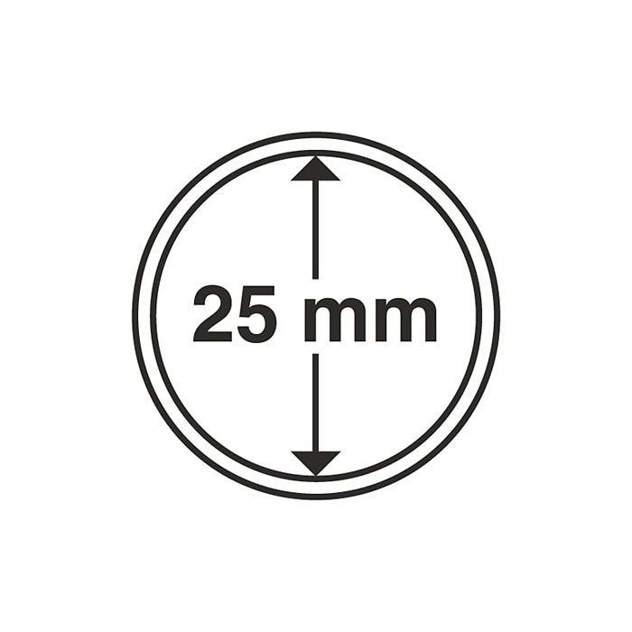 Münzkapseln GRIPS 25 mm, 10er  Pack