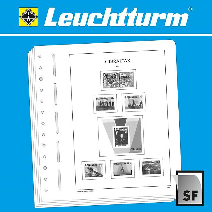 LEUCHTTURM SF-Vordruckblätter Gibraltar 1953-1970