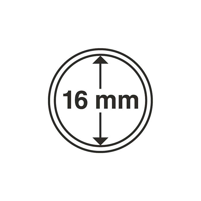 Grips Münzkapseln  16 mm, 10er  Pack