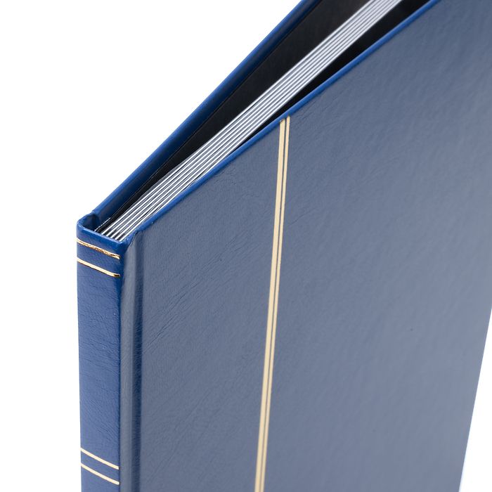 Einsteckbuch BASIC, DIN A4, 16 schwarze Seiten, unwattierter Einband, blau