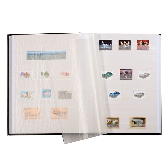 Einsteckbuch COMFORT, DIN A4, 64 weiße Seiten, wattierter Einband, blau