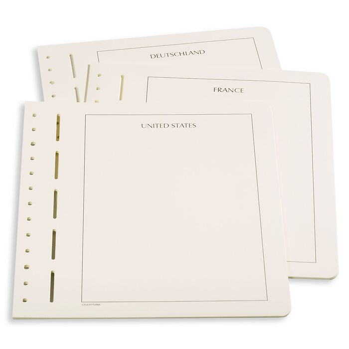 Leuchtturm Blankoblätter mit Landesbezeichnung Deutschland (BL23), 12er Pack