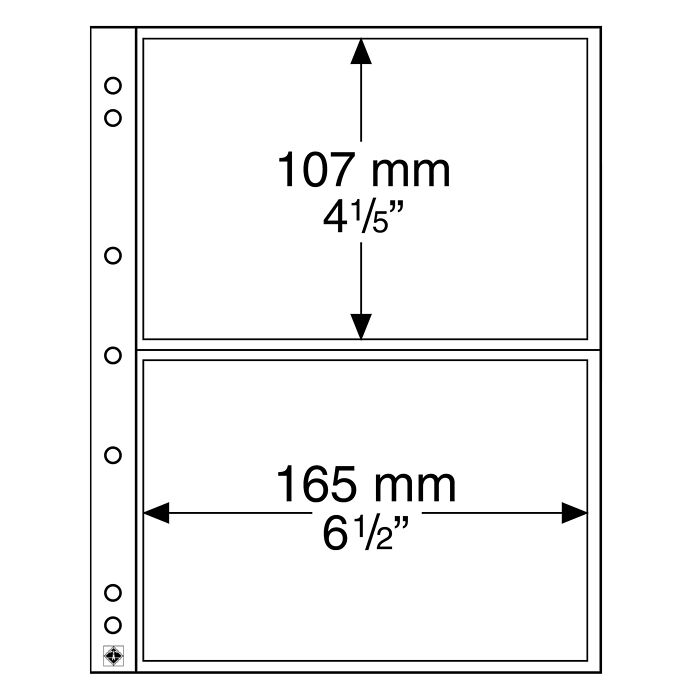 Numis Kunststoffhüllen, 2er Einteilung, 10er Pack