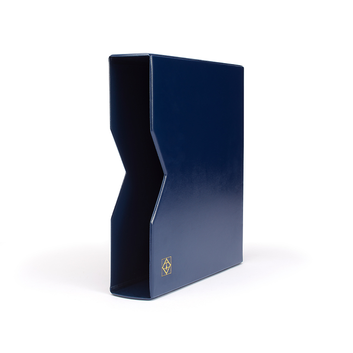 Optima Ringbinder im Classic-Design, inkl. Schutzkassette, blau