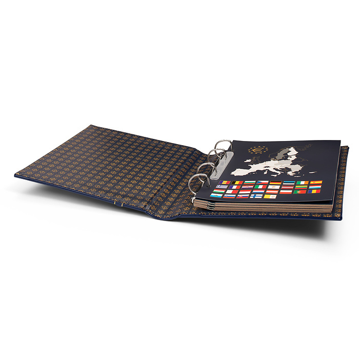 Optima Ringbinder im Classic-Design, inkl. Schutzkassette, blau