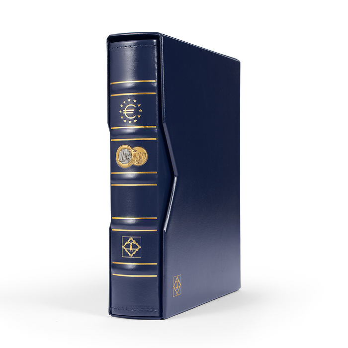 Optima Ringbinder im Classic-Design, inkl. Schutzkassette, blau