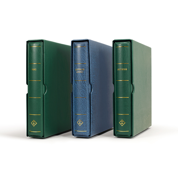 LEUCHTTURM Drehstabbinder PERFECT Prägung 'AUSTRALIA', mit Schutzkassette, rot