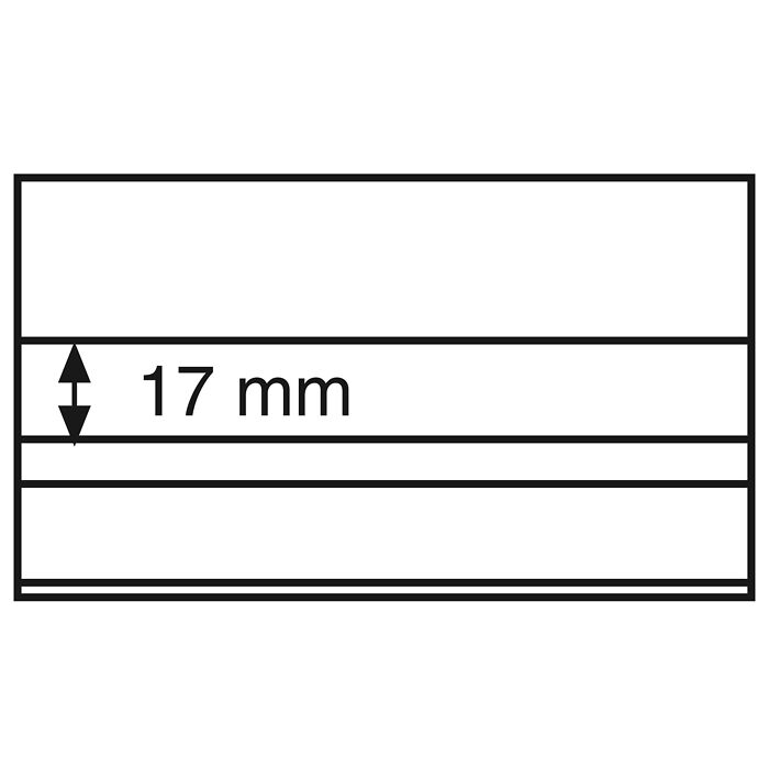 Einsteckkarten Standard PVC 148x85 mm,klare Streifen mit Deckblatt, schw.Karton,100er-Pack