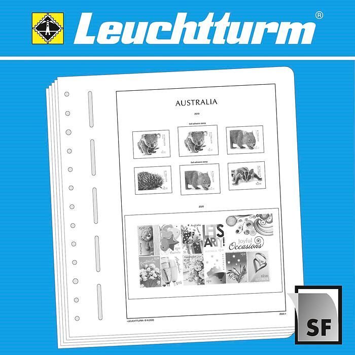LEUCHTTURM SF-Vordruckblätter Australien 2000-2003