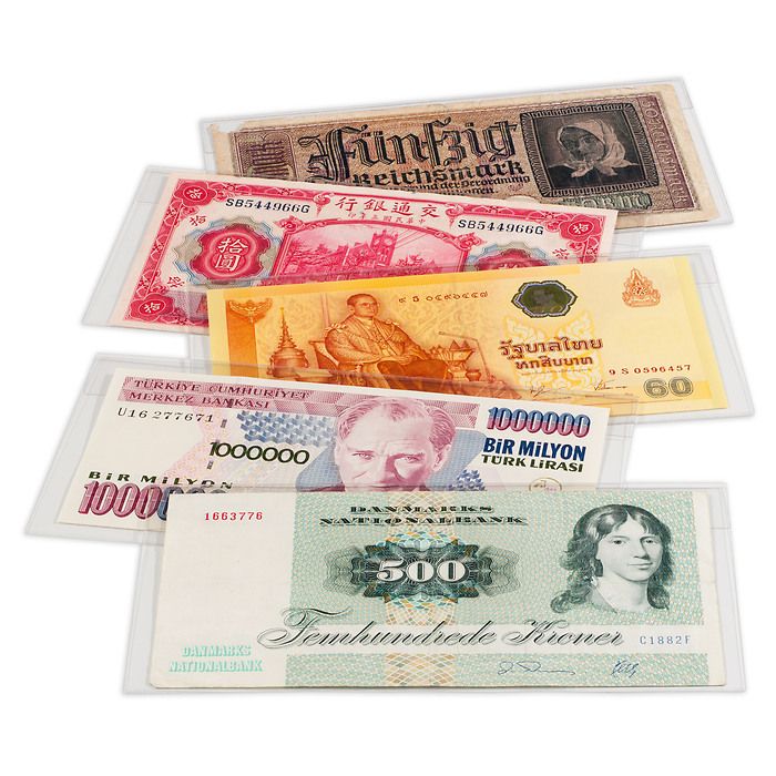 Banknoten-Schutzhüllen BASIC 158, 50er Pack