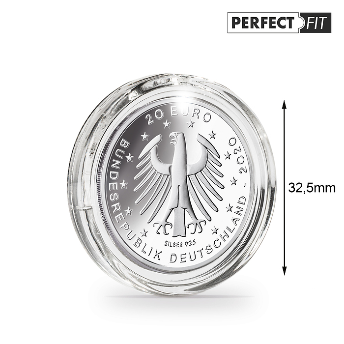 Ultra Perfect Fit Münzkapseln für deutsche 35 Euro (32,50 mm), 10er-Pack