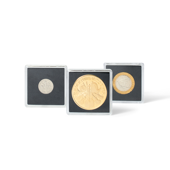 Münzkapseln QUADRUM, Innendurchmesser 11 mm per 100 Stück
