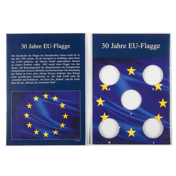 Münzkarte '30 Jahre EU-Flagge'