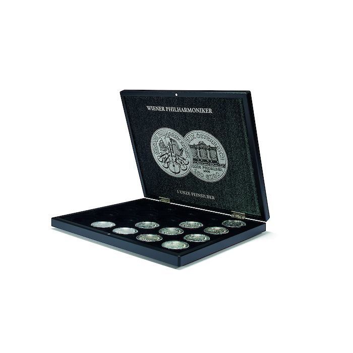 Volterra Uno - Münzkassette für 20 Silbermünzen „Wiener Philharmoniker“ in Kapseln