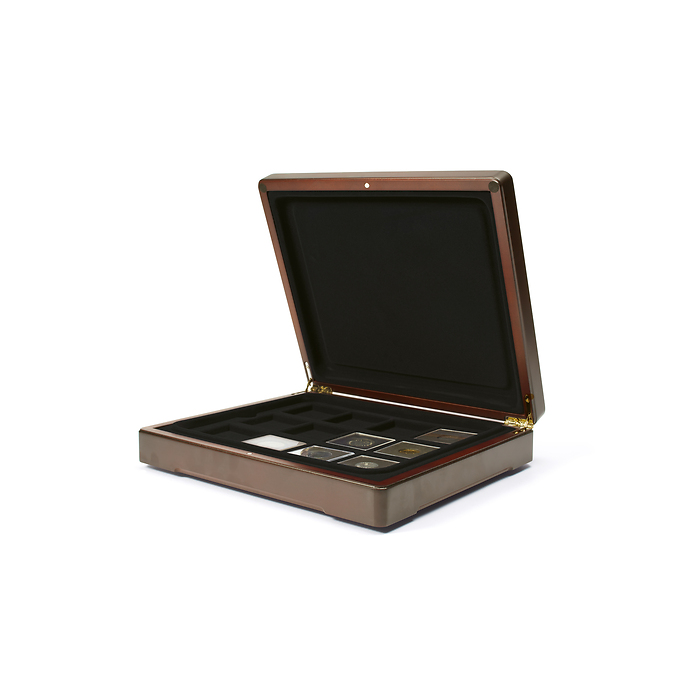 Mazzola Münzkassetten für bis zu 24 Quadrum Münzkapseln, schwarz