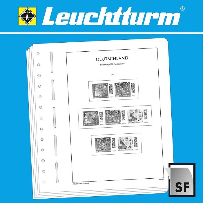 LEUCHTTURM SF-VordruckblätterBundesrepublik Deutschland Zusammendrucke 2011-2022
