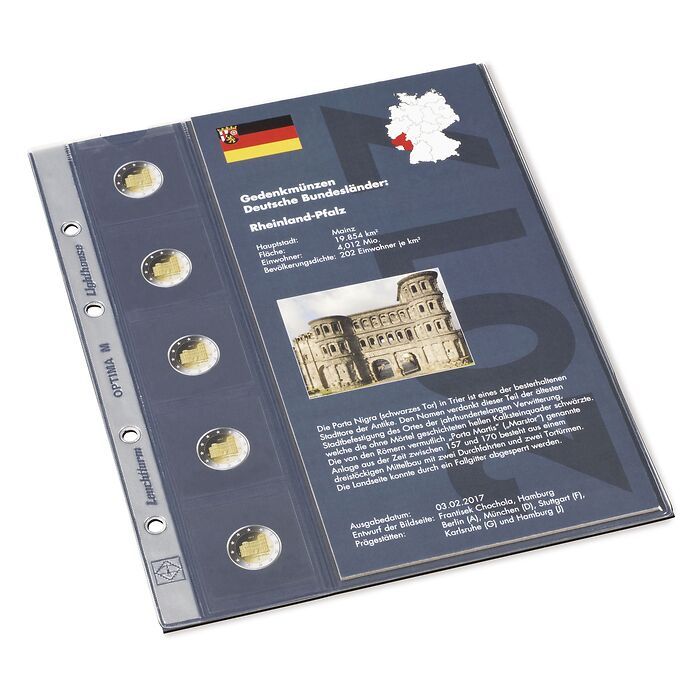 Nachtrag 2017 für Classic-Album für dt. 2 Euro-Gedenkmünzen  'Rheinland -Pfalz'