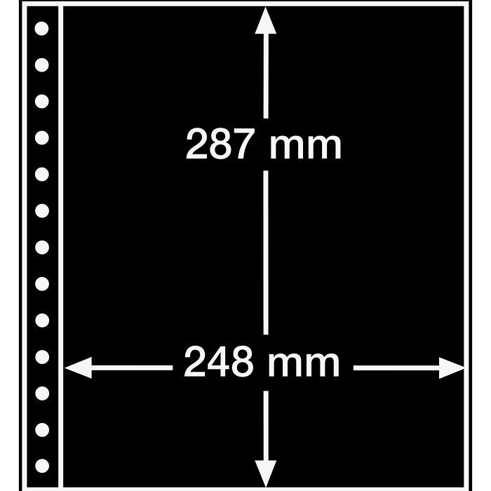 LEUCHTTURM R-Tafeln, 1er Einteilung, schwarz, 5er Pack.