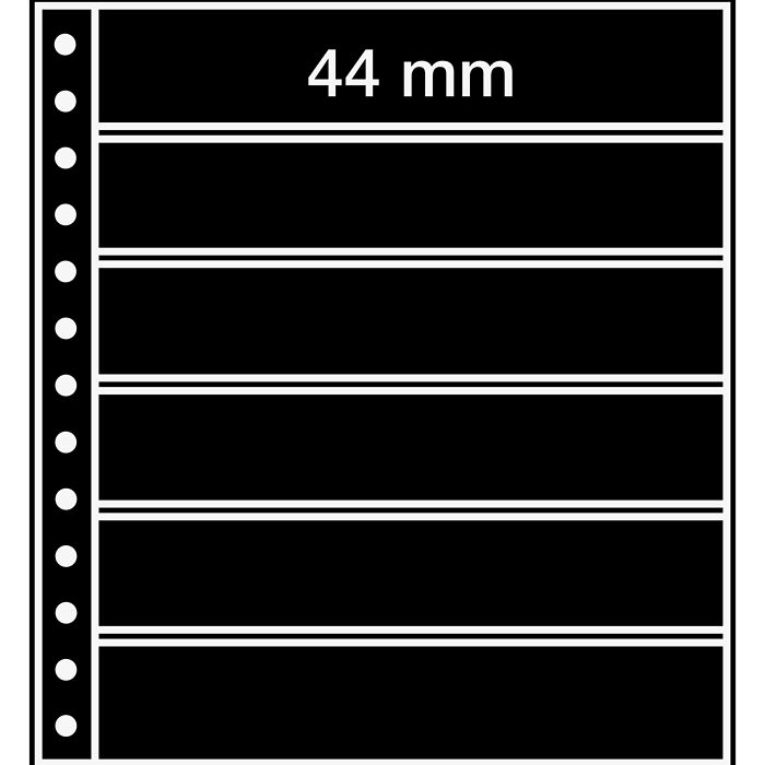 LEUCHTTURM R-Tafeln, 6er Einteilung, schwarz, 5er Pack.