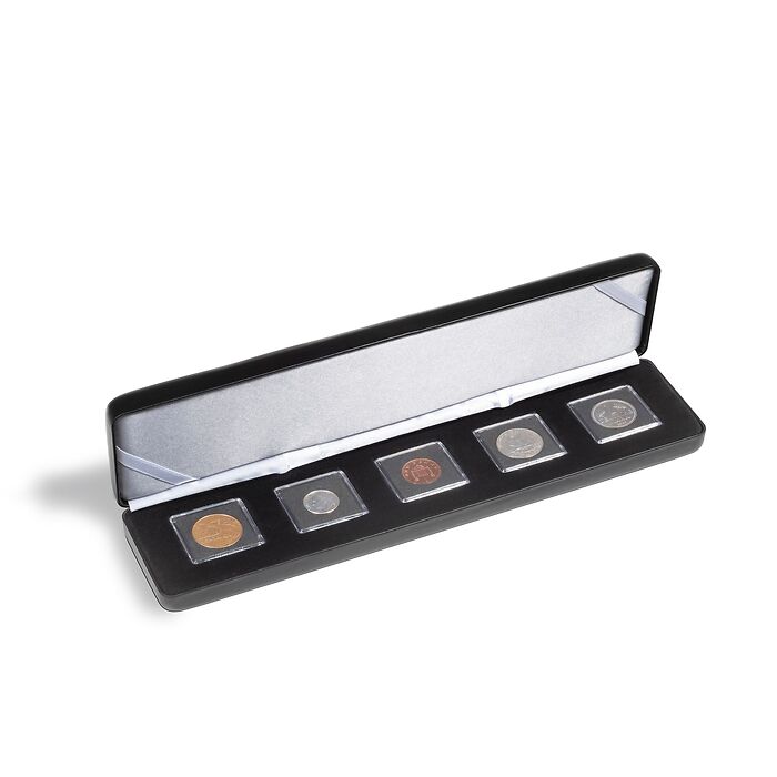 Münzetui NOBILE für 5 QUADRUM Mini-Kapseln, schwarz