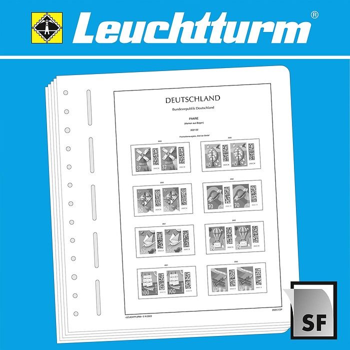 LEUCHTTURM SF-Nachtrag Bundesrepublik Deutschland-Waagerechte Paare (Dauermarken) 2019