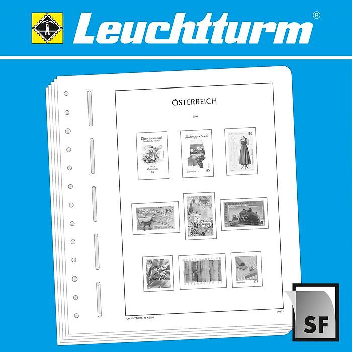 LEUCHTTURM SF-Vordruckblätter Österreich Dispenser-Marken 2018-2022