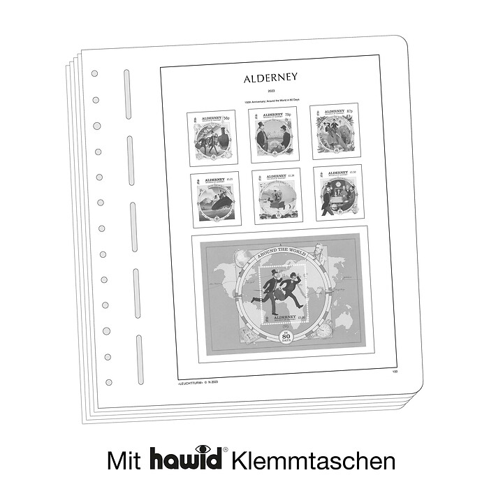 Leuchtturm Nachtrag mit Klemmtaschen Alderney 2019