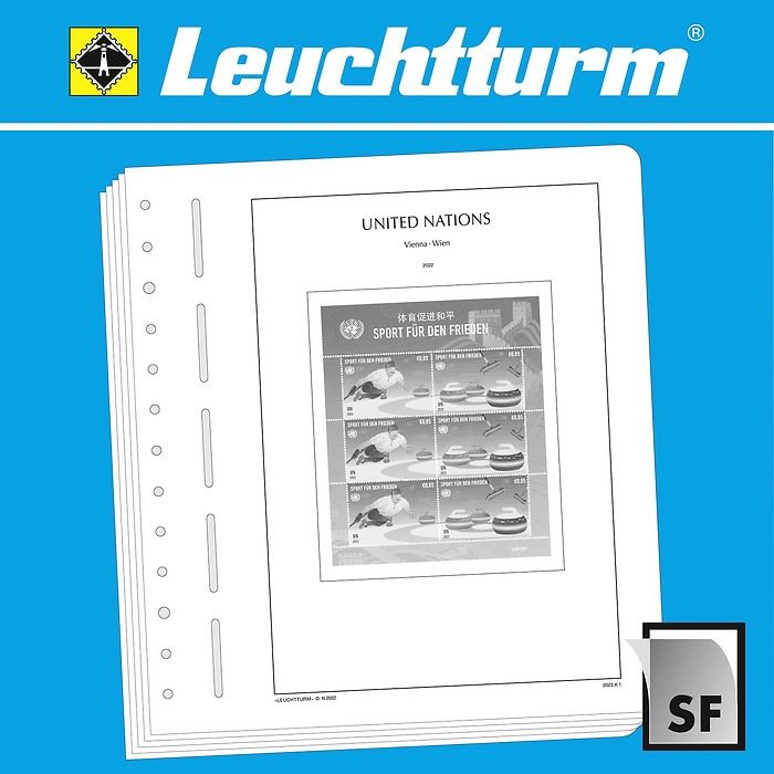 LEUCHTTURM SF-Nachtrag UNO Wien-Personalisierte Bogen 2020