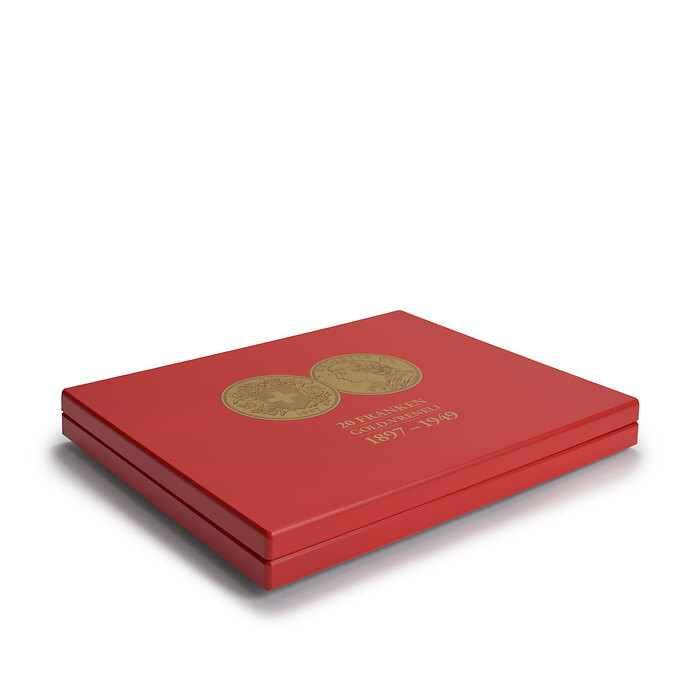 Volterra Uno - Münzkassette für 28 Vreneli Goldmünzen (20 CHF) in Kapseln