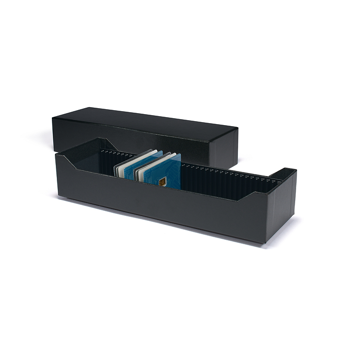 Logik Archivbox für 40 Goldbarren im Blister oder Coin Cards, Querformat, schwarz