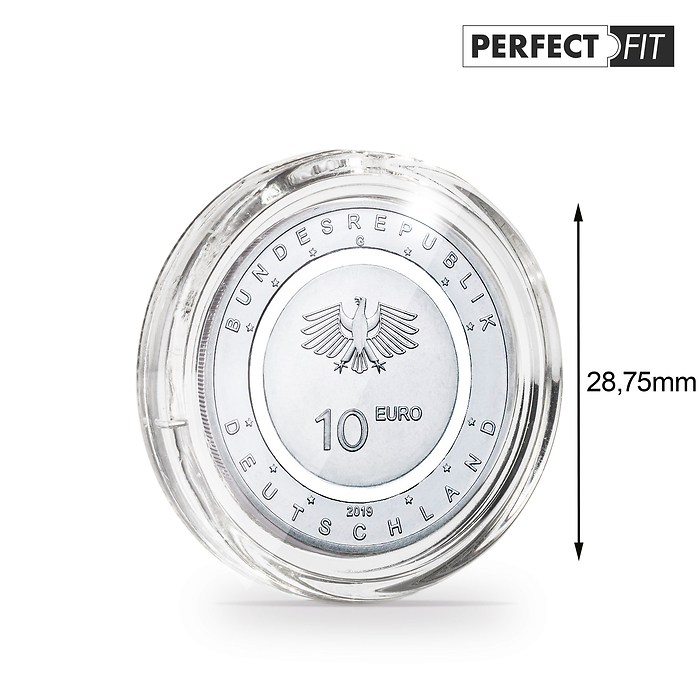 Ultra Perfect Fit Münzkapseln für deutsche 10 Euro (28,75 mm), 10er-Pack
