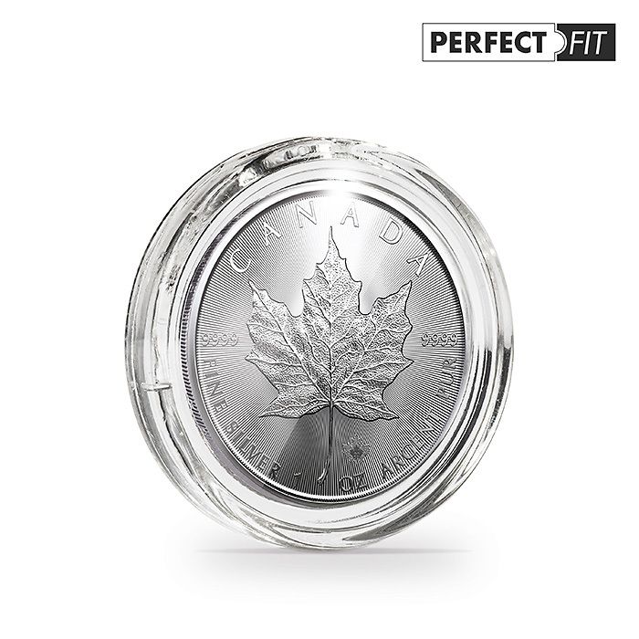 Münzkapseln ULTRA Perfect Fit für 1 oz. Maple Leaf Silber (38,00 mm), 10er-Pack