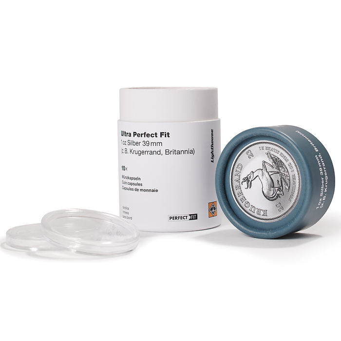 Ultra Perfect Fit Münzkapseln für 1 oz.Krügerrand Silber (38.73 mm), 10er-Pack