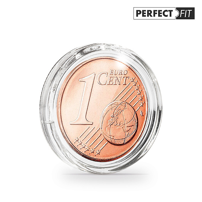 Münzkapseln Ultra Perfect Fit für 1 Euro-Cent (16,25 mm), 100er-Pack