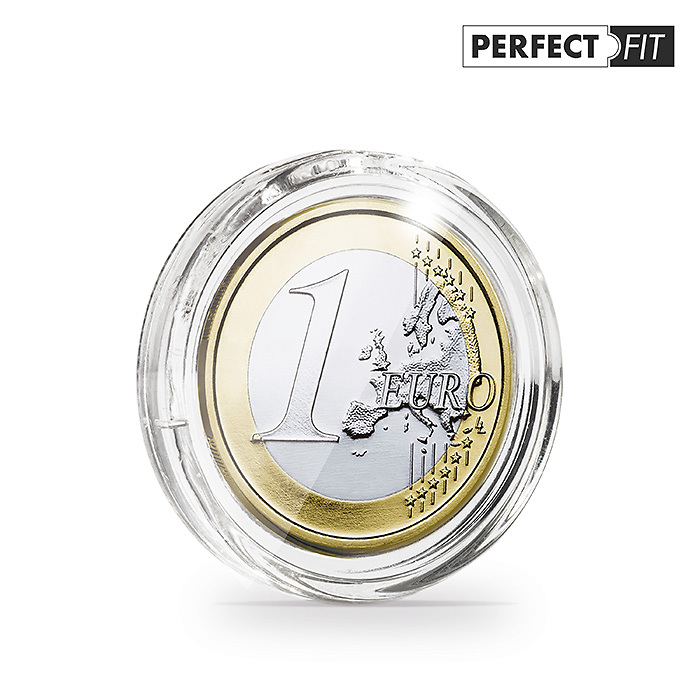 Münzkapseln Ultra Perfect Fit für 1 Euro (23,25 mm), 100er-Pack