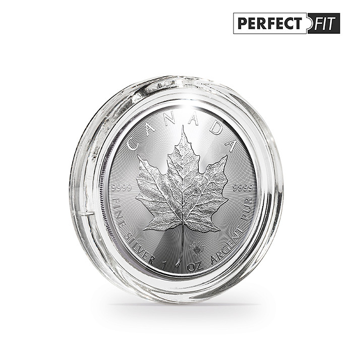 Münzkapseln Ultra Perfect Fit für 1 oz. Maple Leaf Silber (38,00 mm), 100er-Pack