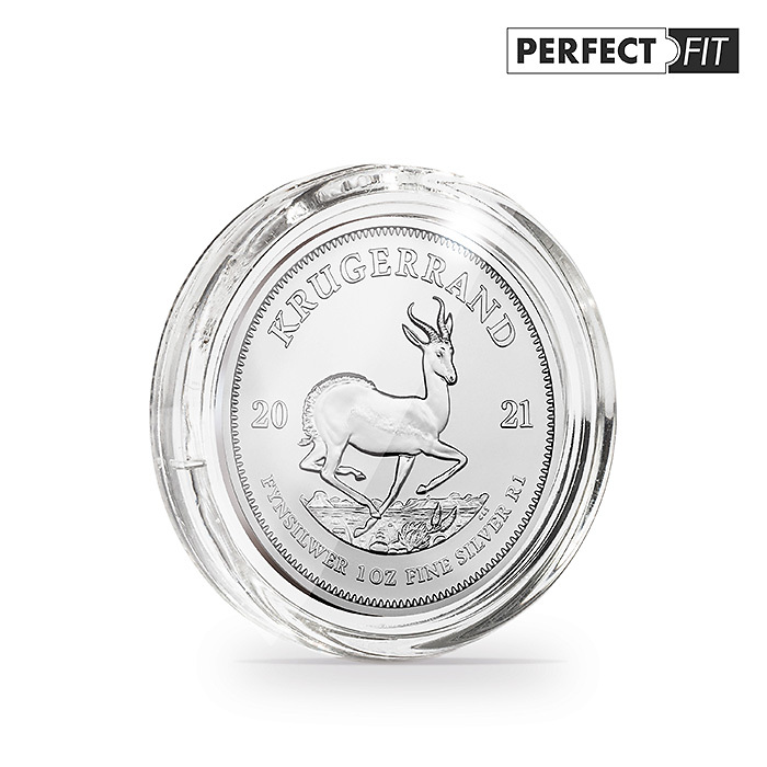 Münzkapseln Ultra Perfect Fit für 1 oz. Silber 39 mm(z.B.Krügerrand, Britannia), 100er-P.