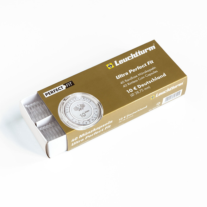Ultra Perfect Fit Münzkapseln   für deutsche 10 Euro (28,75  mm), 40er-Pack