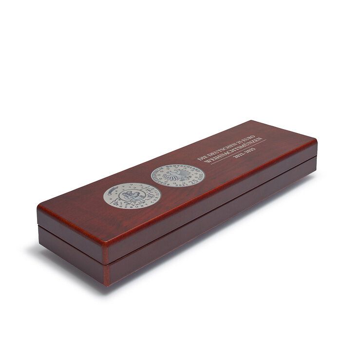 Volterra Münzetui für 5 dt. 25 Euro Münzen „Weihnachten' in Kapseln