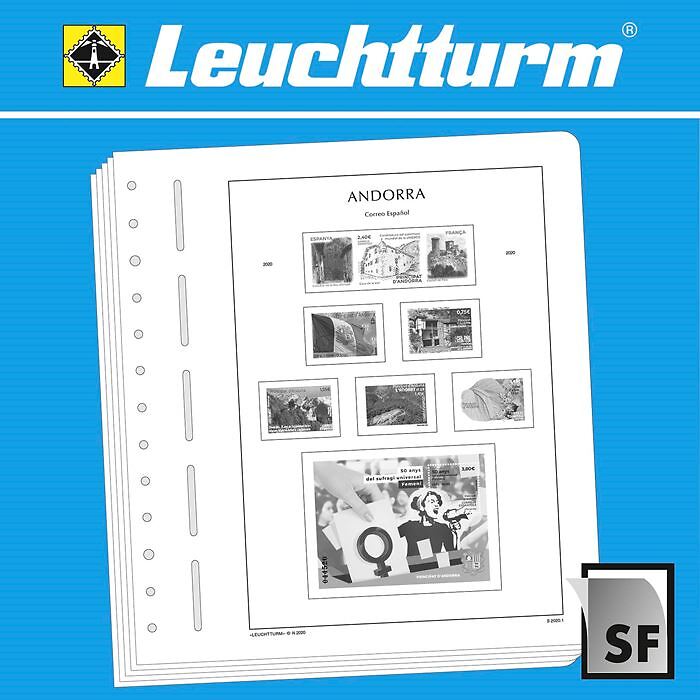 Leuchtturm Vordruckblätter mit Klemmtaschen Andorra spanisch, 2020-2024