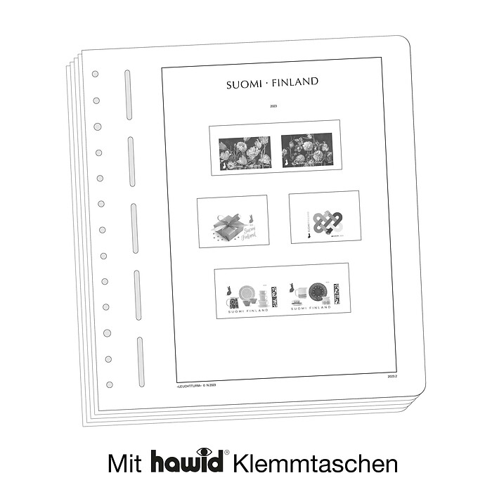 Leuchtturm Vordruckblätter mit Klemmtaschen Finnland 2020-2024