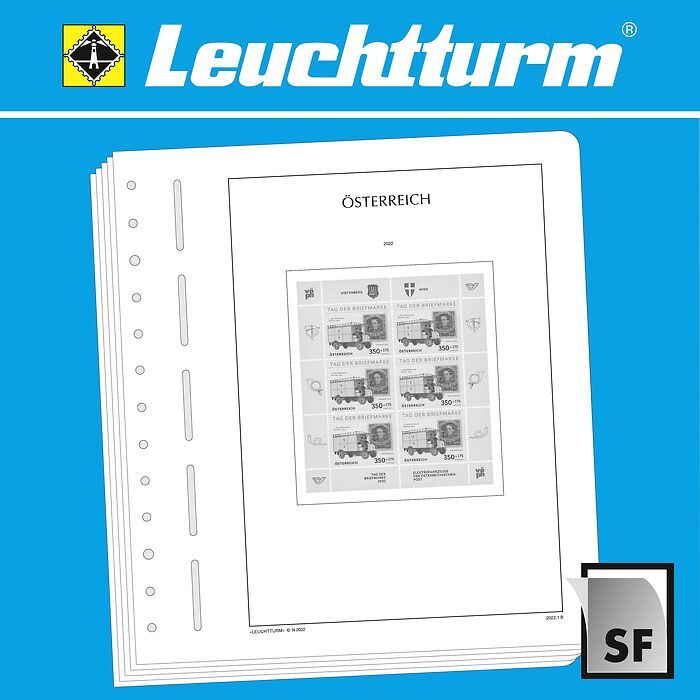 LEUCHTTURM SF-Vordruckblätter Österreich Kleinbogen 2020-2022