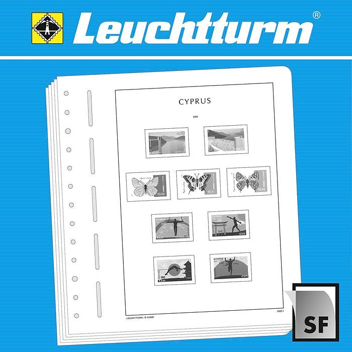 Leuchtturm Vordruckblätter mit Klemmtaschen Zypern 2020-2025