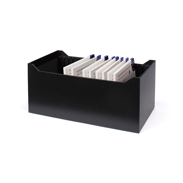 Logik Archivbox für 20 x 2, 10, 20, 25, 35 und 50 € Münzenu. Kursmünzsätze Spiegelglanz