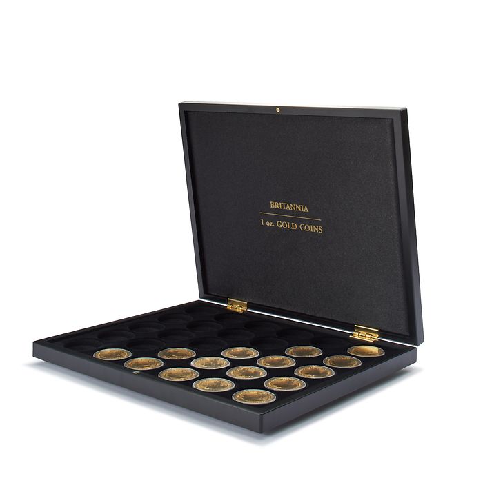 Volterra Uno - Münzkassette für 30 Goldmünzen 'Britannia' in Kapseln