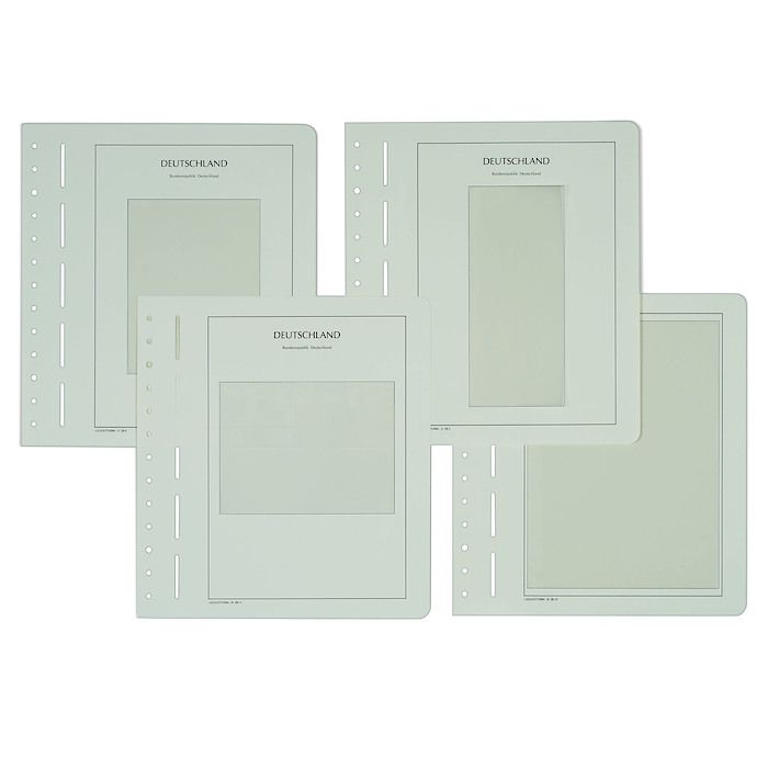 LEUCHTTURM Blankoblätter für Zehnerbogen, Bogenformat: 90x193 mm, 5er Pack
