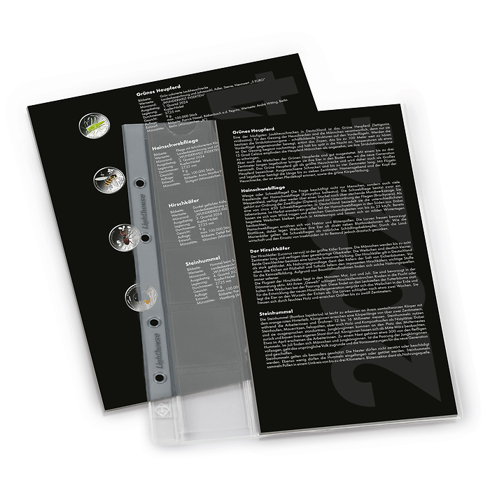 Optima Nachtrag 2024 'Wunderwelt Insekten' für Vordruckalb.  'Dt. 5 Euro Sammlerm.', Band