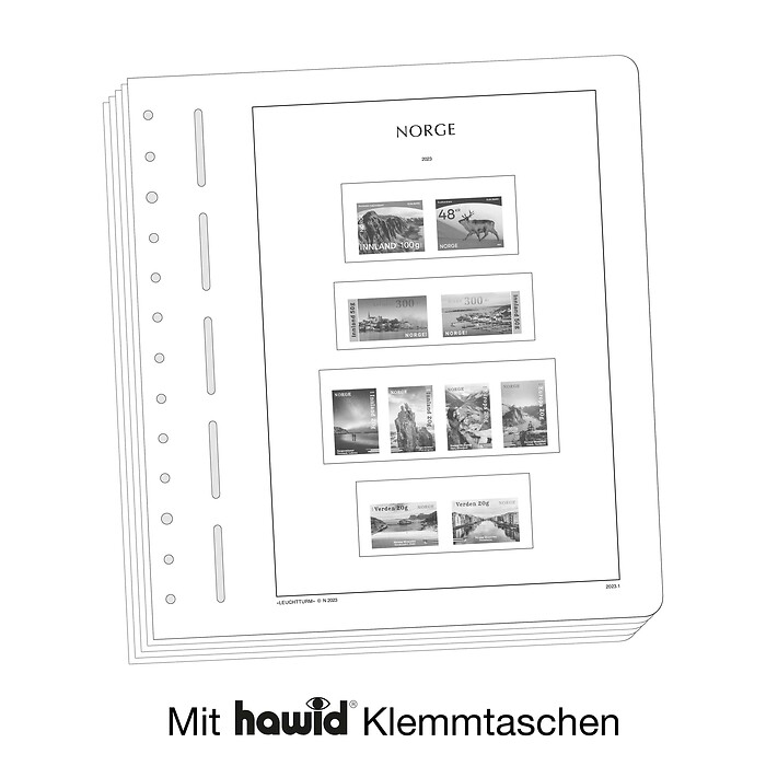 Leuchtturm Nachtrag mit Klemmtaschen Norwegen 2023