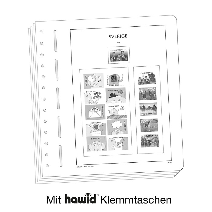 Leuchtturm Nachtrag mit Klemmtaschen Schweden 2023